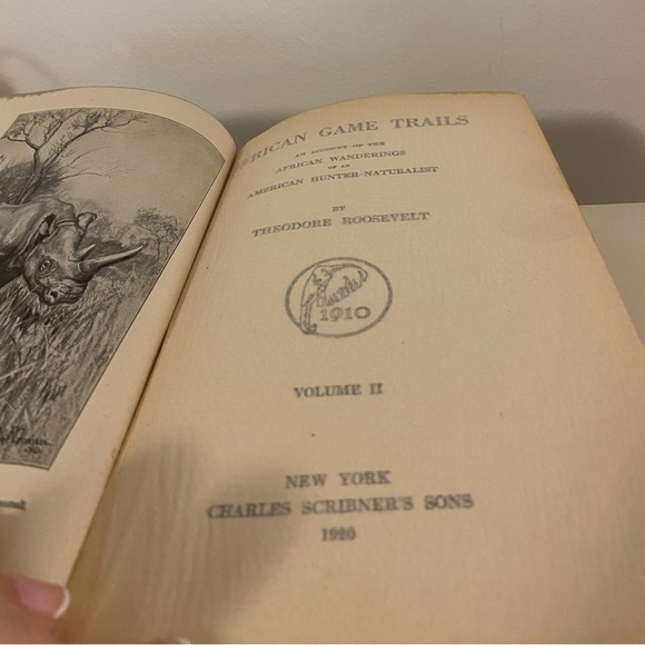 African Game Trails by THEODORE ROOSEVELT Vol II 1920 Scribners - Picture 4 of 8